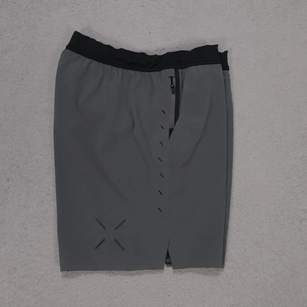 Ten Thousand Shorts Mens Large Gray Interval Athletic Lined 7" Inseam - Picture 4 of 11